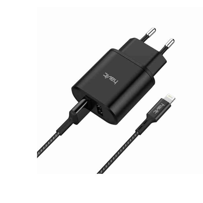 HAVIT ST822 2 in 1 USB charge kit with USB to lightning(iPhone) cable